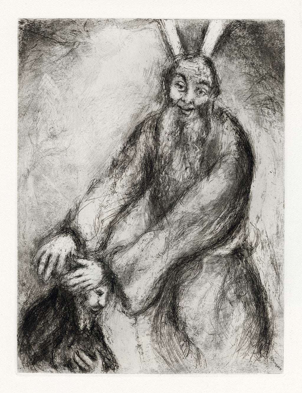 Bénédiction de Moïse sur Josué (Moses Blesses Joshua)