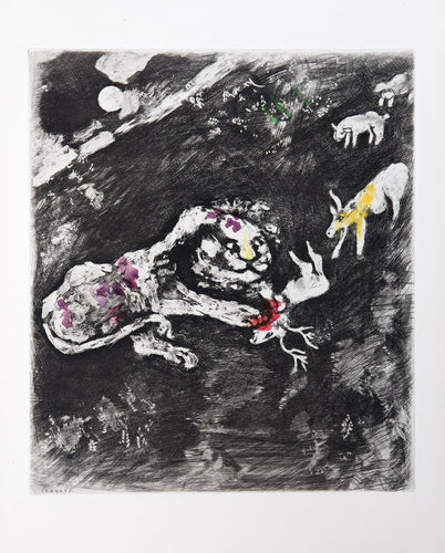 The Heifer, the Goat, and the Sheep, in company with the Lion