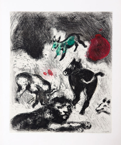 Marc Chagall、La Barque、海外版超希少レゾネ、新品額装付 MARC