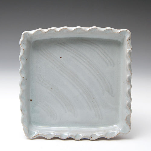 Square Crimped Edge Pie Dish