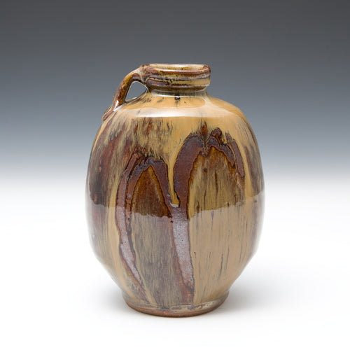 One Handled Flattened Bottle