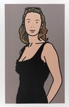 Monique with evening dress. 2004