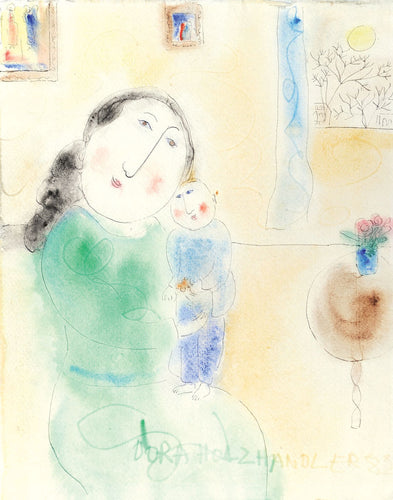 Mother and Baby with Winter Sun