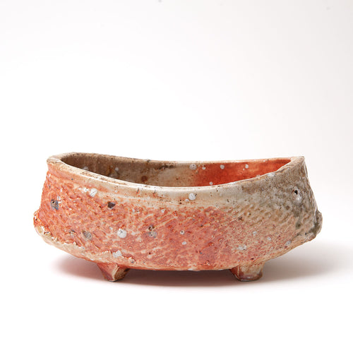 Footed Oval Slab Dish