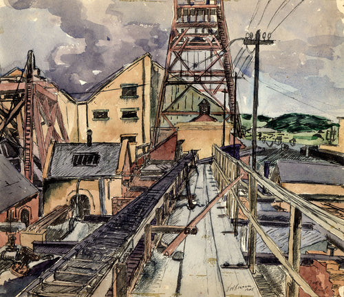 Catwalk, Niddry Colliery, Newcraighall, Midlothian