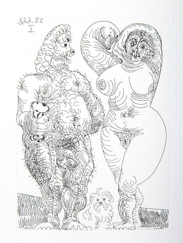 Gros Couple, et Petit Chien, Poilus