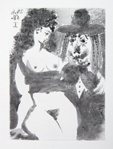 Vieux Clown avec une Ravissante Personne