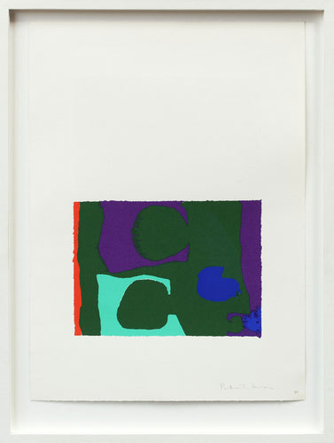 Two Greens with Violet and Blue