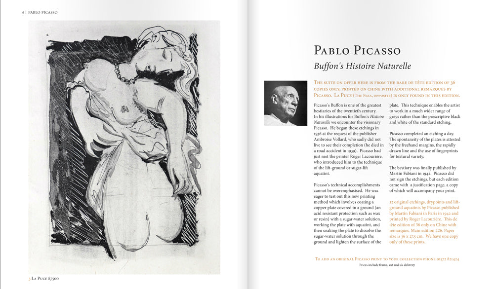 Pablo Picasso Buffon's Histoire Naturelle
