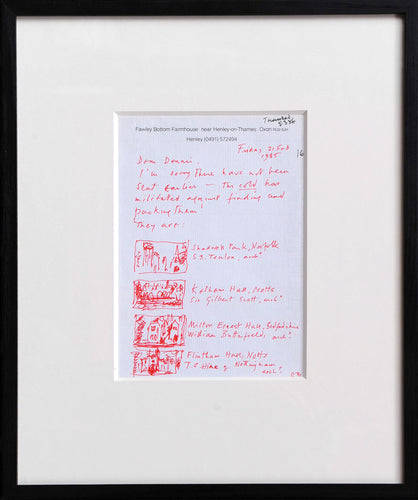 Four Sketches on a Letter