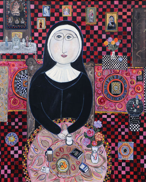 Dora Holzhandler Portrait of Sister Wendy Beckett – Goldmark