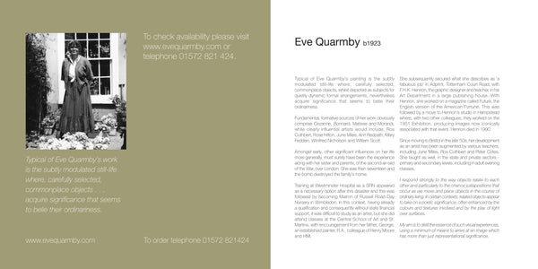 Eve Quarmby - Paintings and Prints