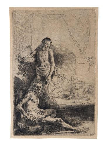 Nude Man Seated and Another Standing