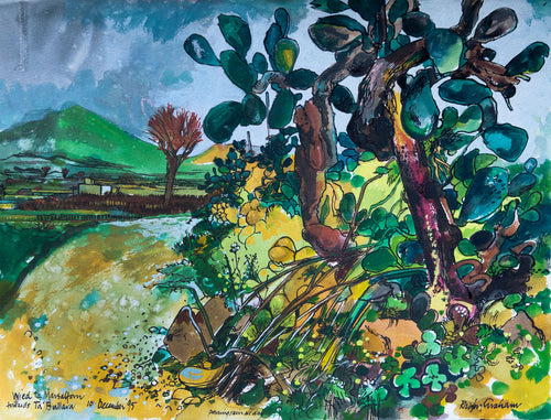 Towards Ta'Bullara in the Marsalforn Valley. Gozo