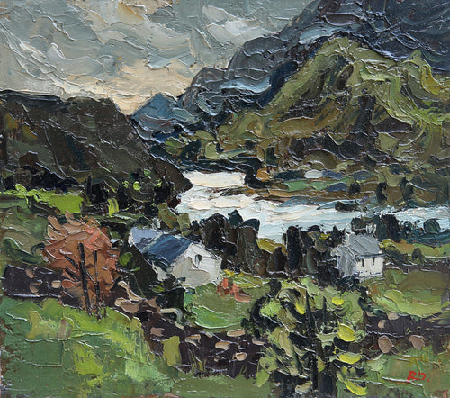 Meandering River Around the Hills