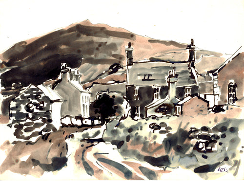 Village Scene, Nasareth, Wales