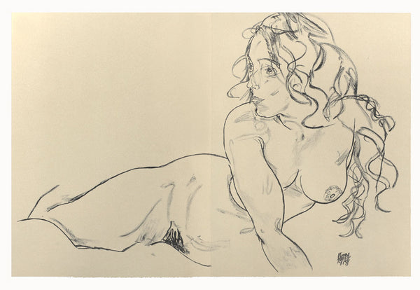 Reclining Nude with Raised Torso (1918)