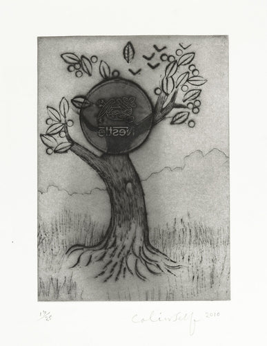 Nesting Birds in an Oak Tree No 1