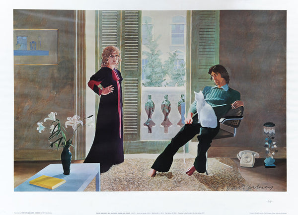 Mr and Mrs Clark and Percy/detail/ポスター David Hockney Mr and Mrs Clark and Percy – Goldmark