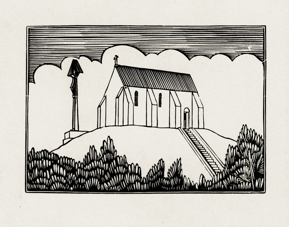 Spoil Bank and Crucifix with Chapel