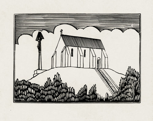 Spoil Bank and Crucifix with Chapel