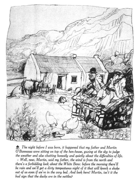 Two Men Sitting on a Hen House