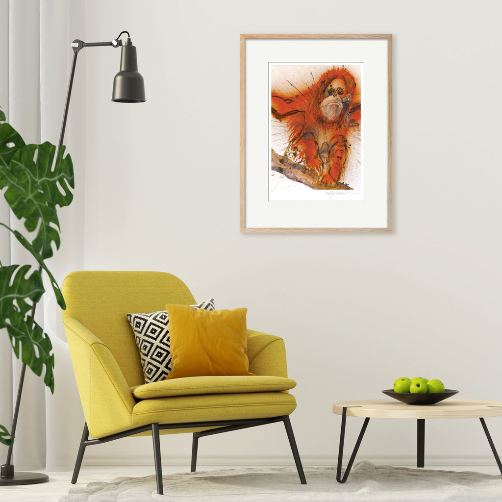 Oak Box Frame for Steadman Prints