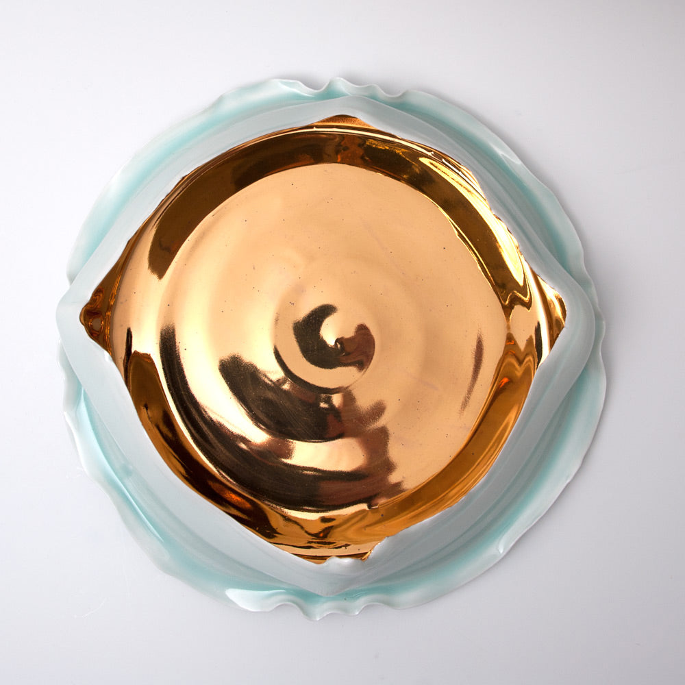 Large Bowl with Gold