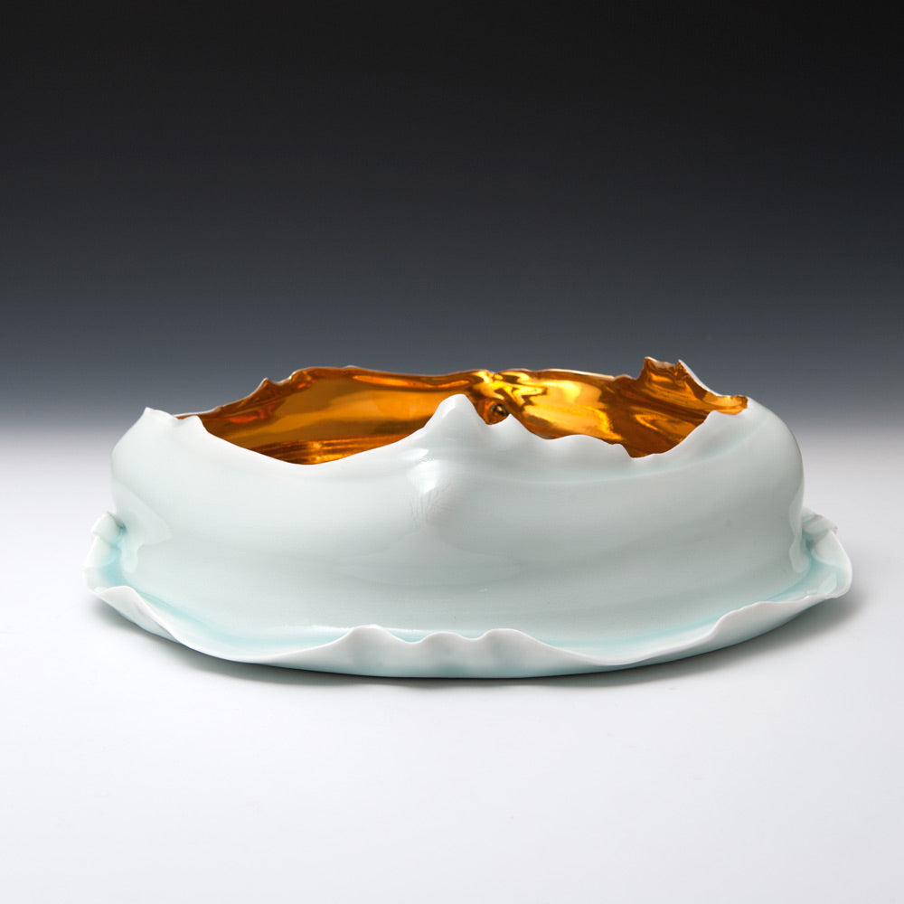 Large Bowl with Gold