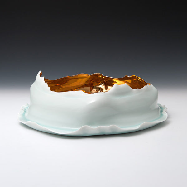 Large Bowl with Gold