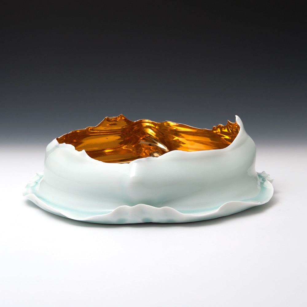 Large Bowl with Gold