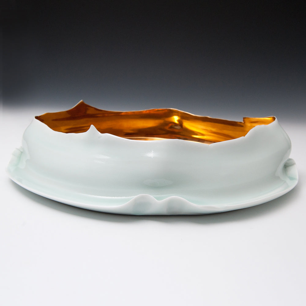 Large Bowl with Gold