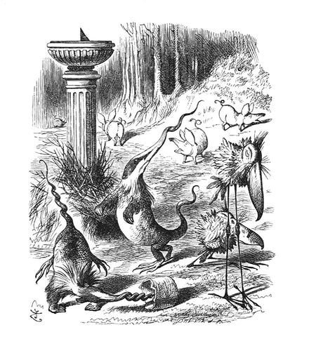 'Twas brillig, and the slithy toves- Did gyre and gimble in the wabe