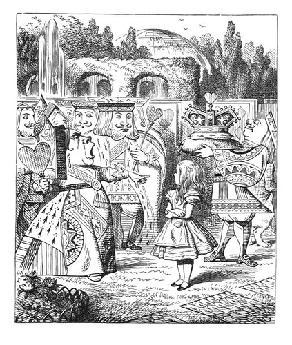 The Queen turned crimson with fury, and ... began screaming 'Off with her head! Off-'