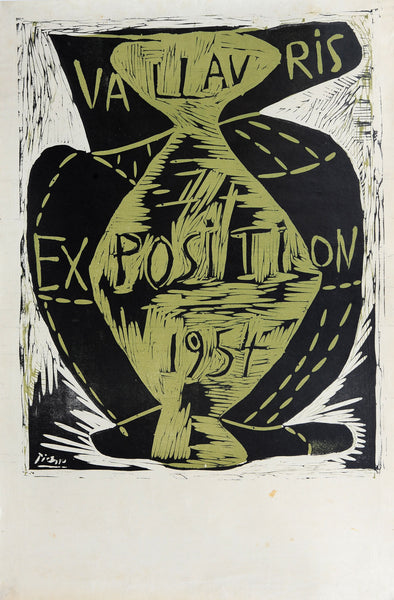 洋書 Picasso a Vallauris Linogravur Pablo Picasso Vallauris Exposition 1954 – Goldmark