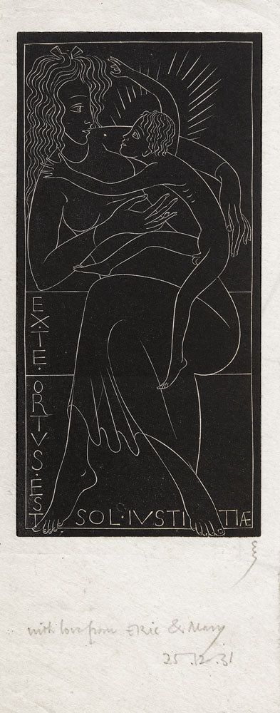 Virgin and Child. For a Christmas Card