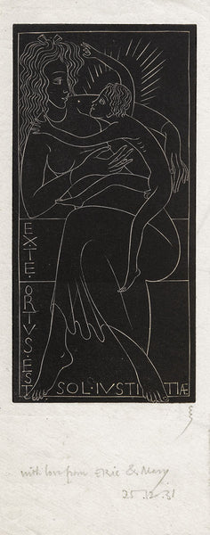 Virgin and Child. For a Christmas Card