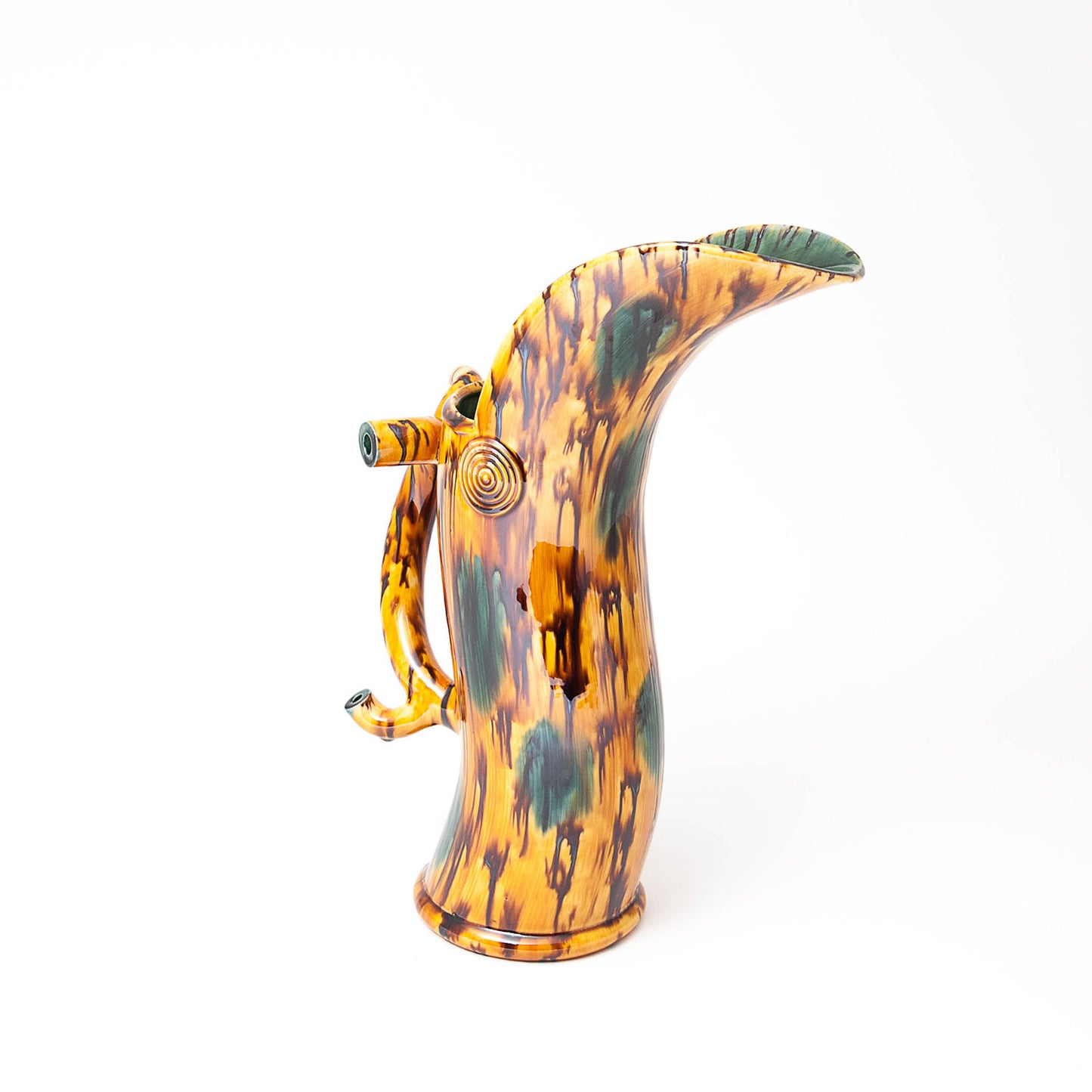 Large Extruded Jug with Branched Handle