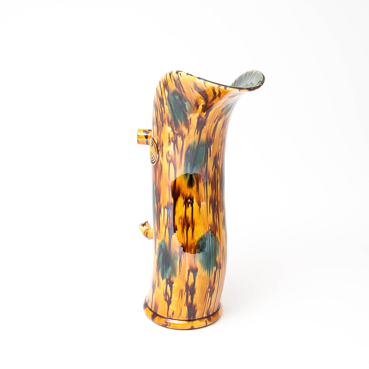 Large Extruded Jug with Branched Handle