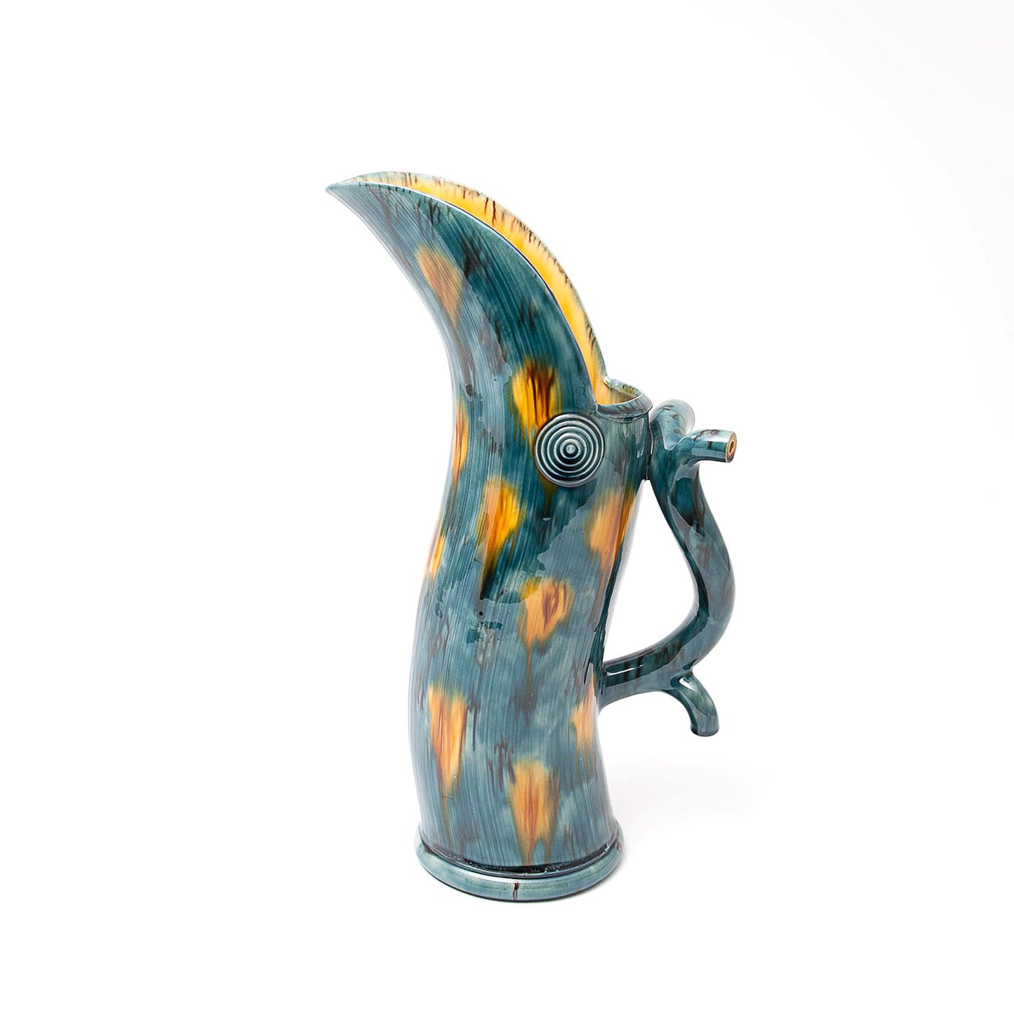 Large Extruded Jug with Branched Handle