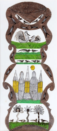 Tower Form with Birds and Fish