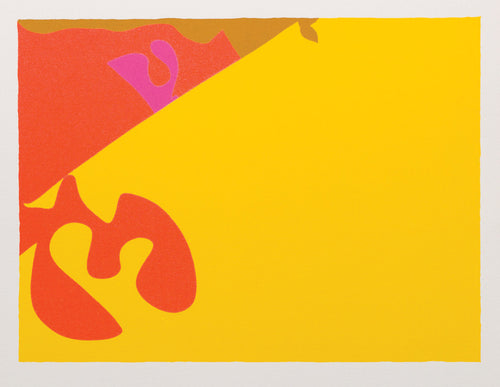 Small Screenprint - Yellow Diagonal: 1978